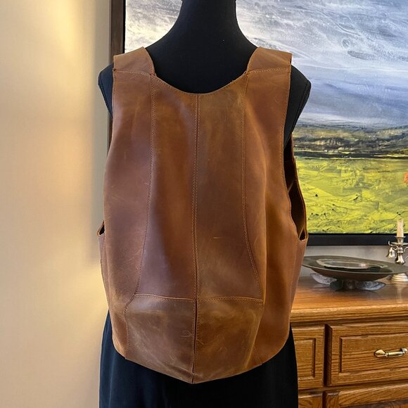 Handcrafted Artisan Anti-theft Genuine Leather Backpack - NEW! - Picture 2 of 9